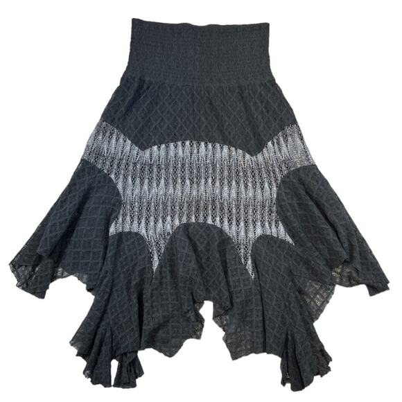 Free People Gray Asymmetric Skirt | Size S - Picture 5 of 5